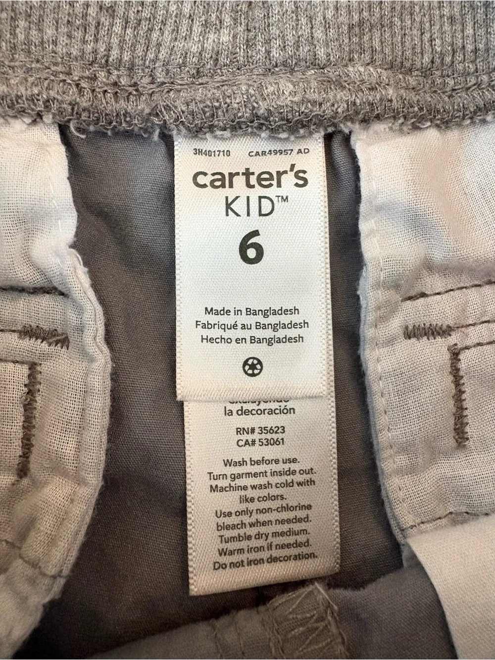 Carter’s Cargo Shorts